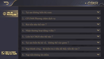 game bài đổi thưởng cfun68