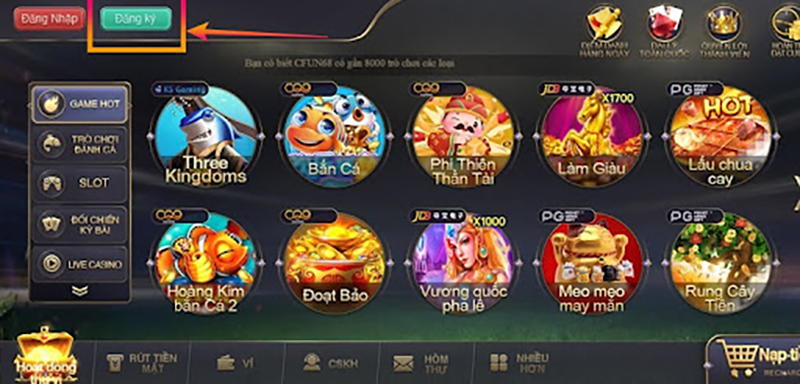 Three Kingdoms Cfun68 game