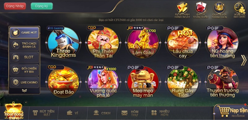 cổng game cfun68