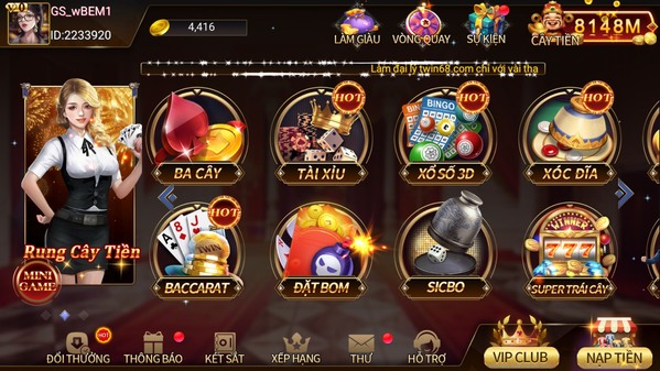 Cổng game đánh bài đổi thưởng TWIN lừa đảo