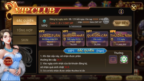 Quy định trong vipclub cfun68