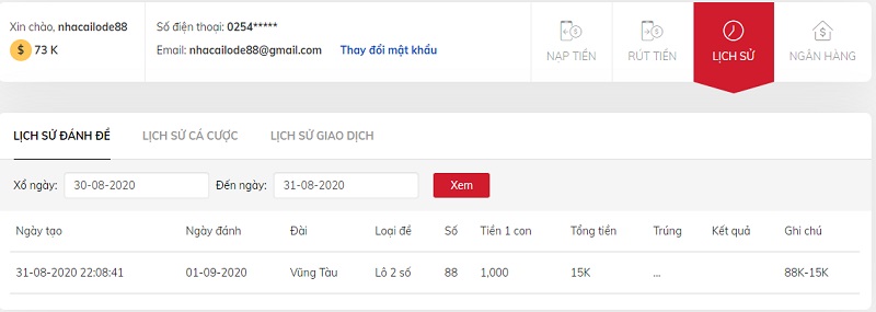 LÔ ĐỀ ONLINE