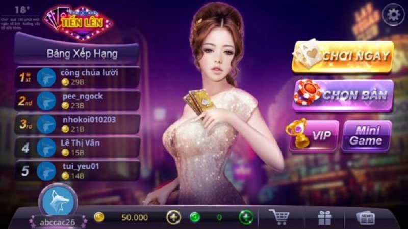 Cùng khám phá game zing tiến tại CFUN68